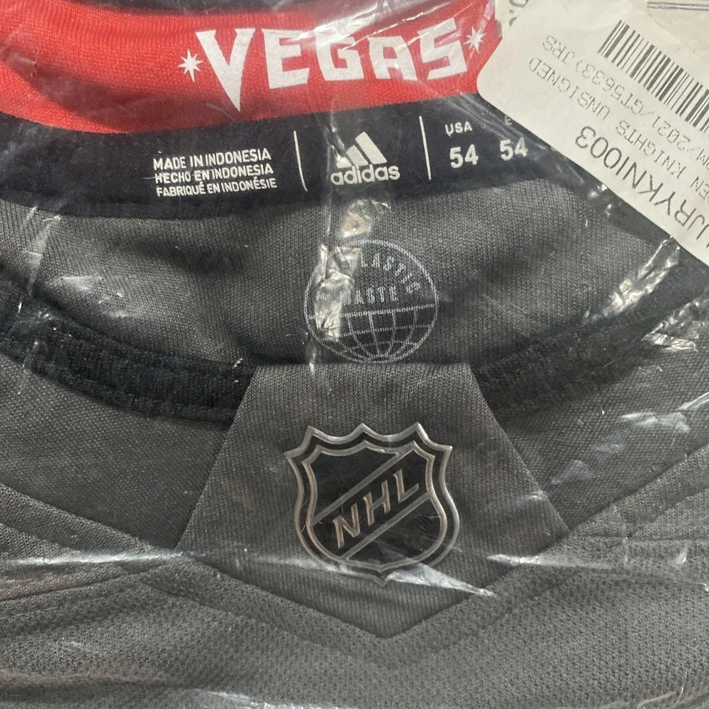 Adidas Primegreen Las Vegas Golden Knights Home Hockey Jersey Size 54 NWT. - Picture 7 of 7